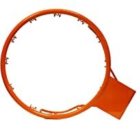 CADENAS ® - Aro Baloncesto antivandálico de Anclaje Fijo- Reglamentario 45 cm diámetro- 15 cm a Pared- Naranja
